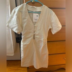 Oak + Fort mini linen dress - S